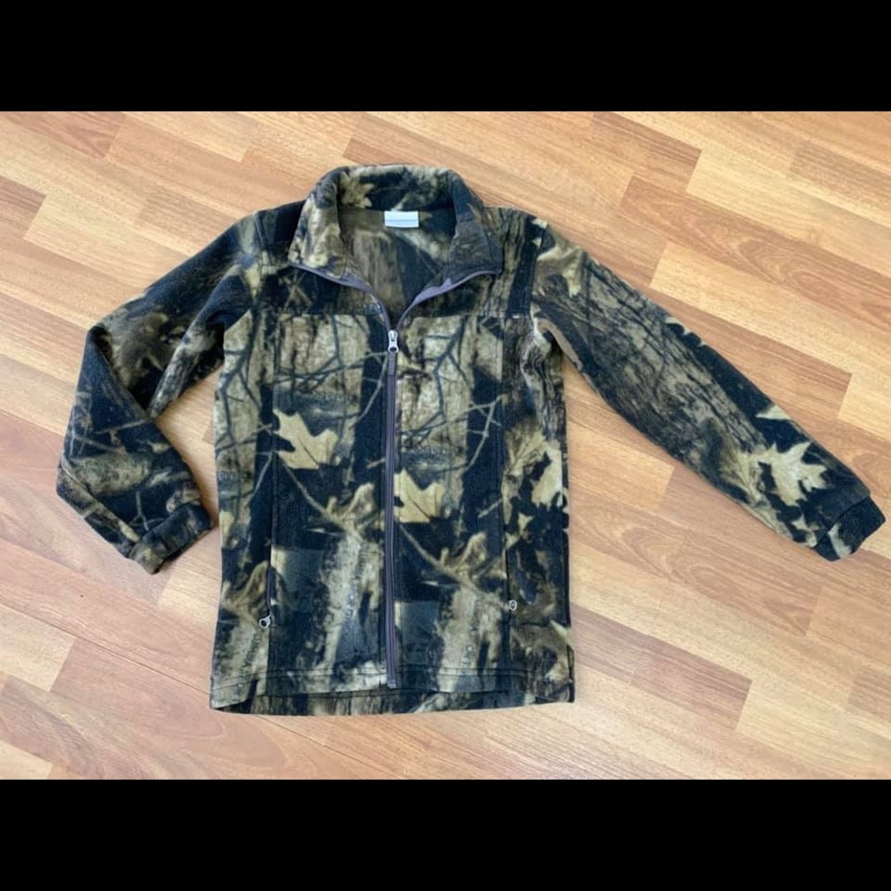 Colombia / Camo fleece zip up jacket